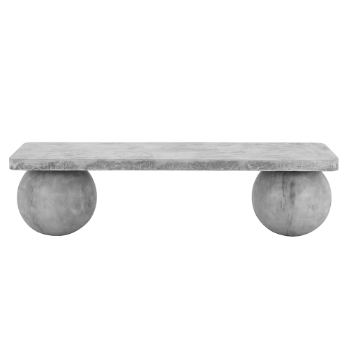 New modern design furniture grey cement outdoor bench