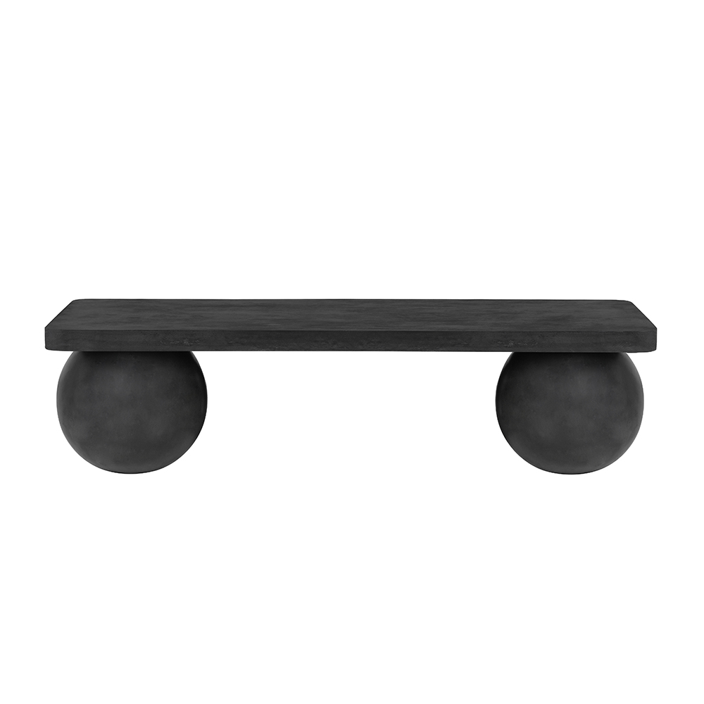 New modern design furniture grey cement outdoor bench