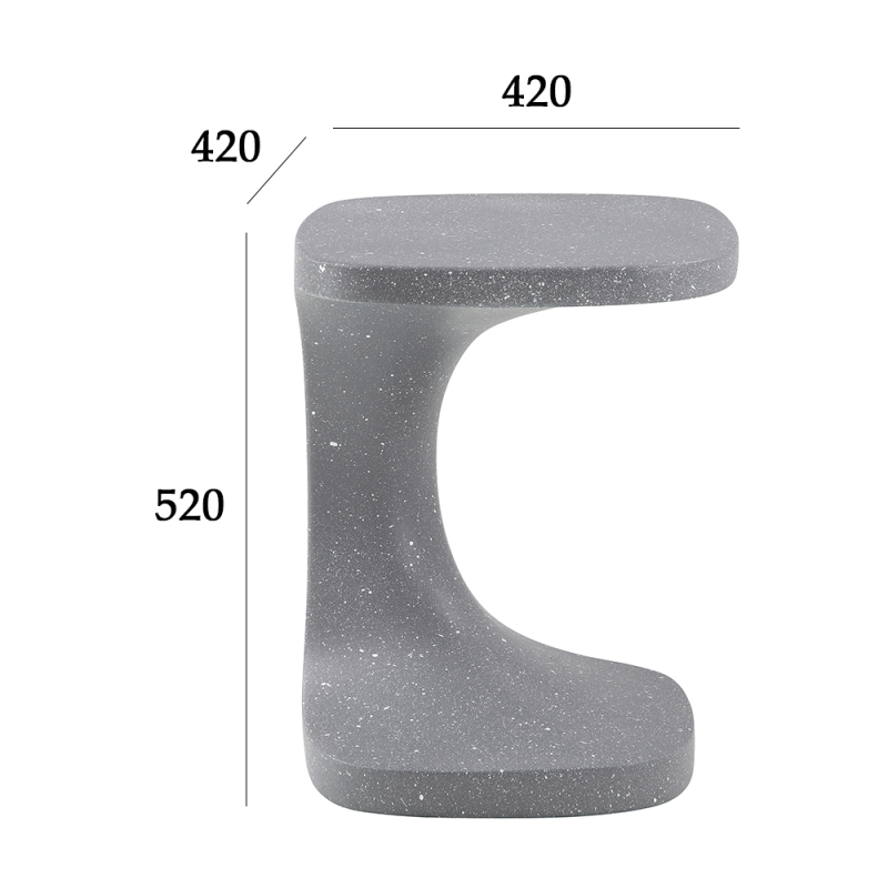 EKAR Modern Furniture Stylish Outdoor Corner Table Set