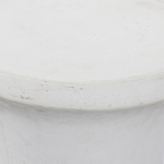 Simple and elegant round outdoor corner table