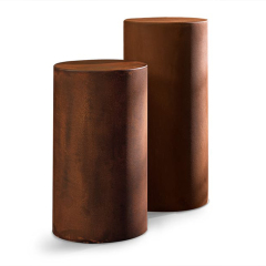 New style chic cylindrical outdoor furniture set corner table