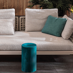 New style chic cylindrical outdoor furniture set corner table