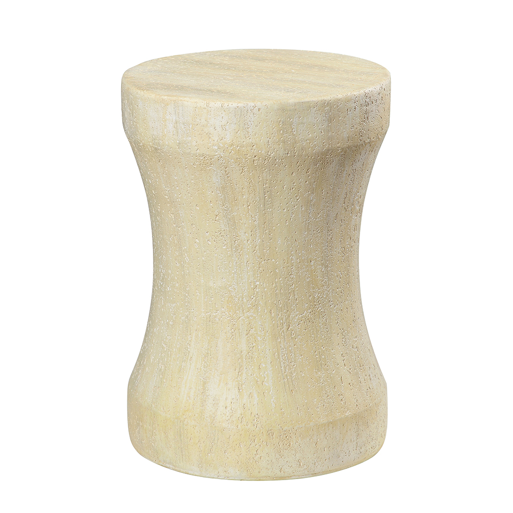 Simple and elegant round outdoor corner table