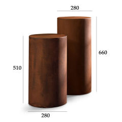 New style chic cylindrical outdoor furniture set corner table