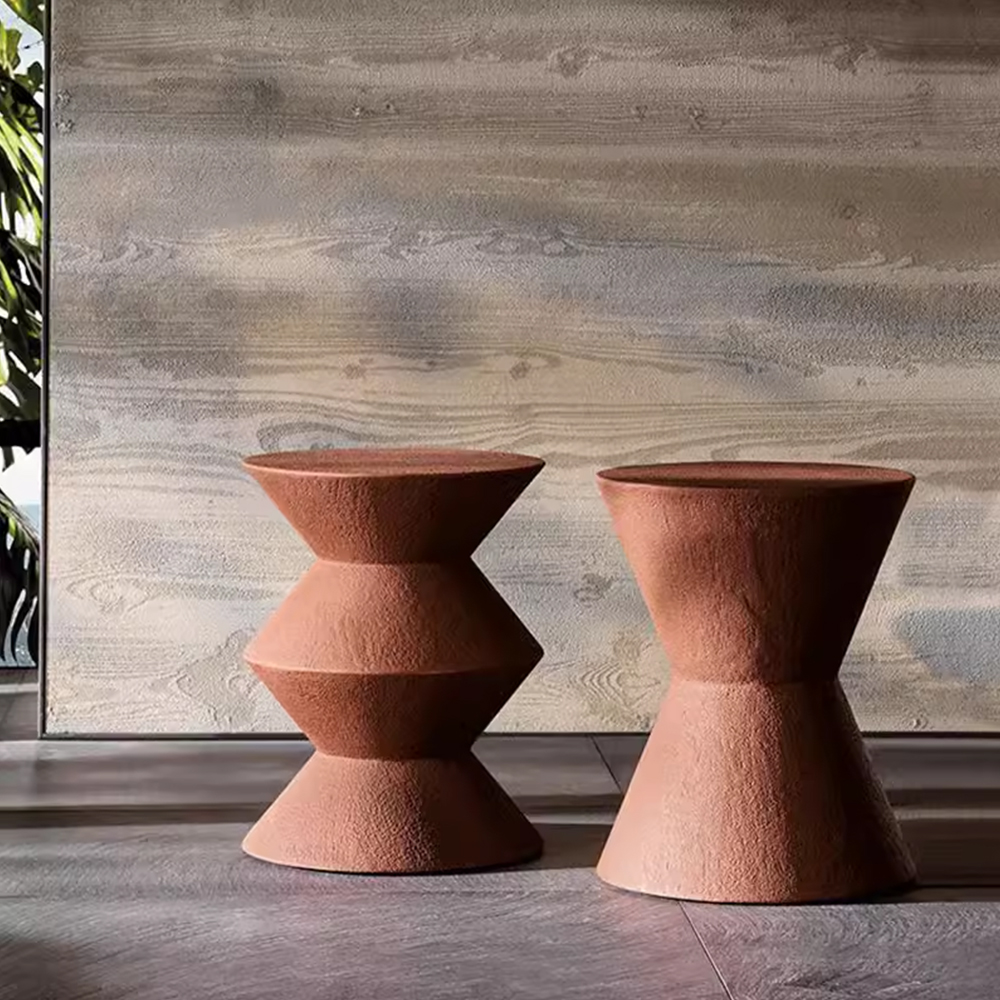 New innovative irregular outdoor furniture corner table set