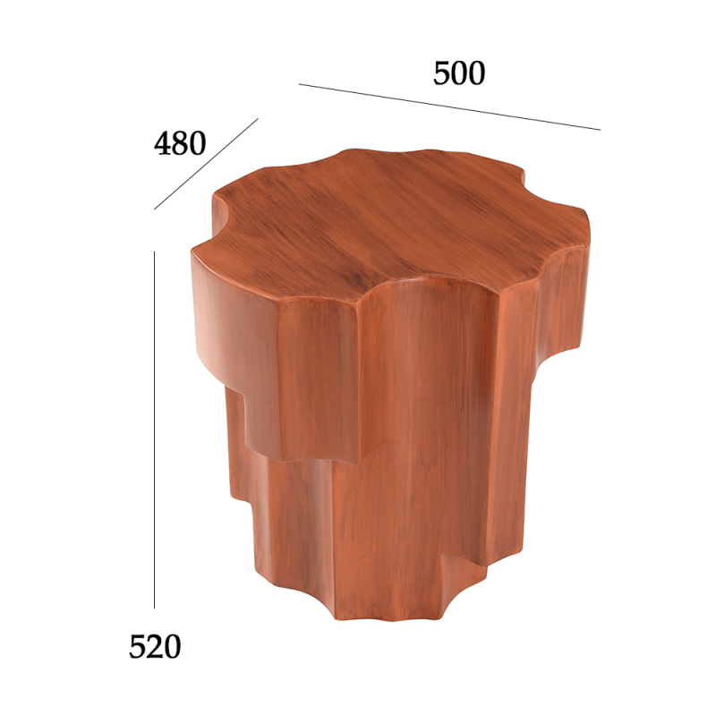 New unique shape outdoor decorative corner table