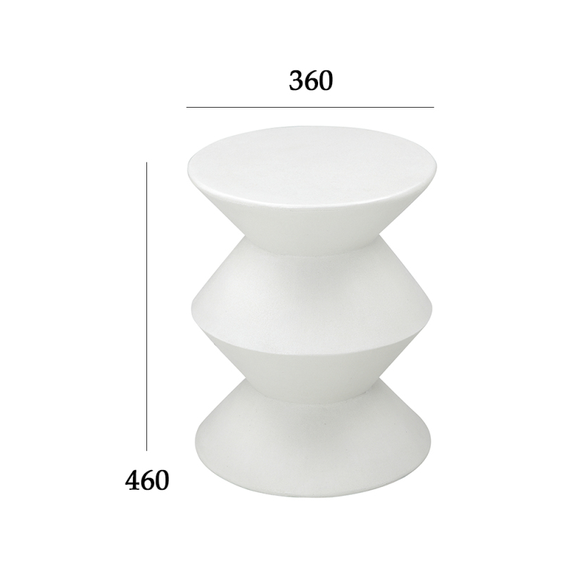 New innovative irregular outdoor furniture corner table set