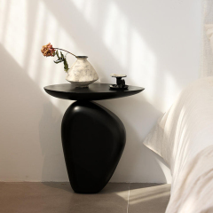 Modern creative pebble outdoor furniture side table