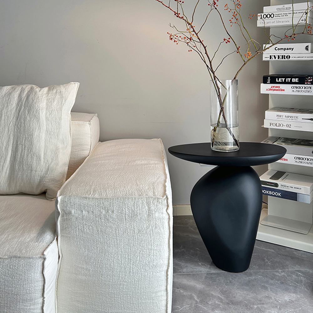 Modern creative pebble outdoor furniture side table