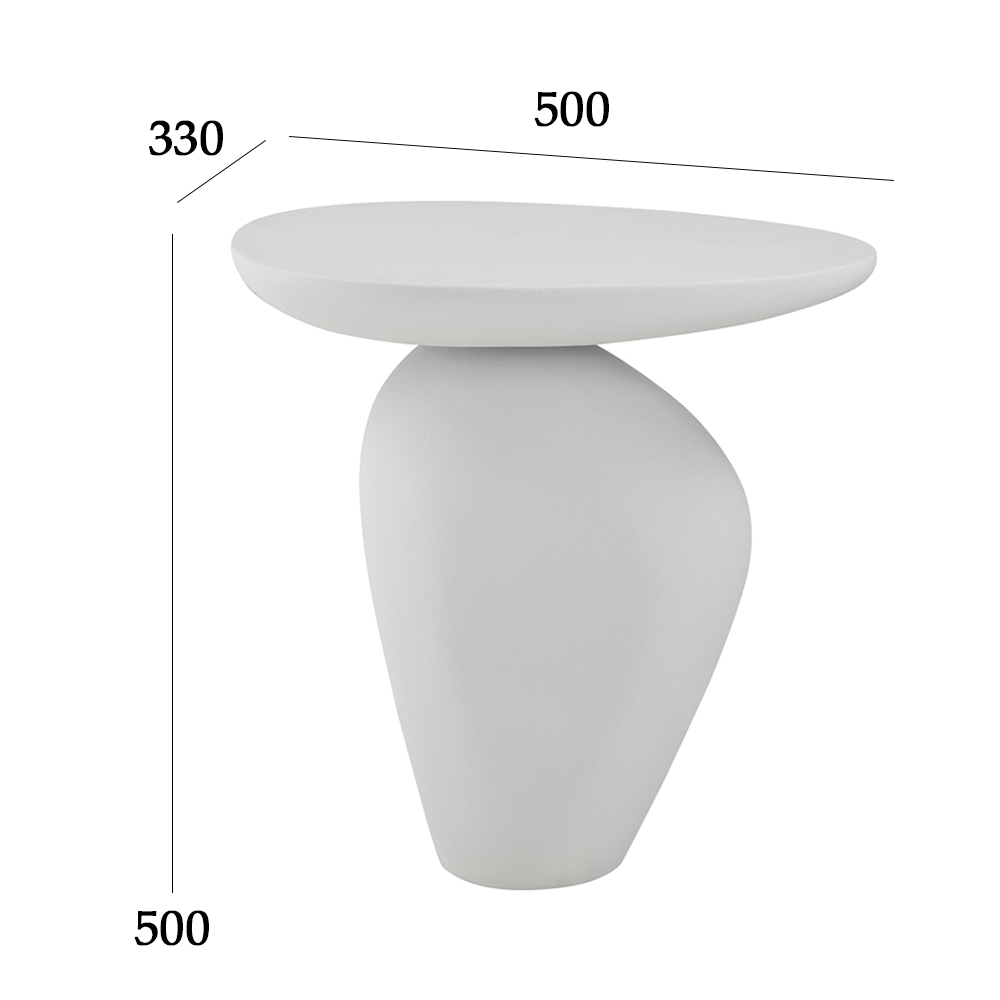 Modern creative pebble outdoor furniture side table