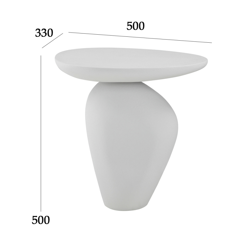 Modern creative pebble outdoor furniture side table