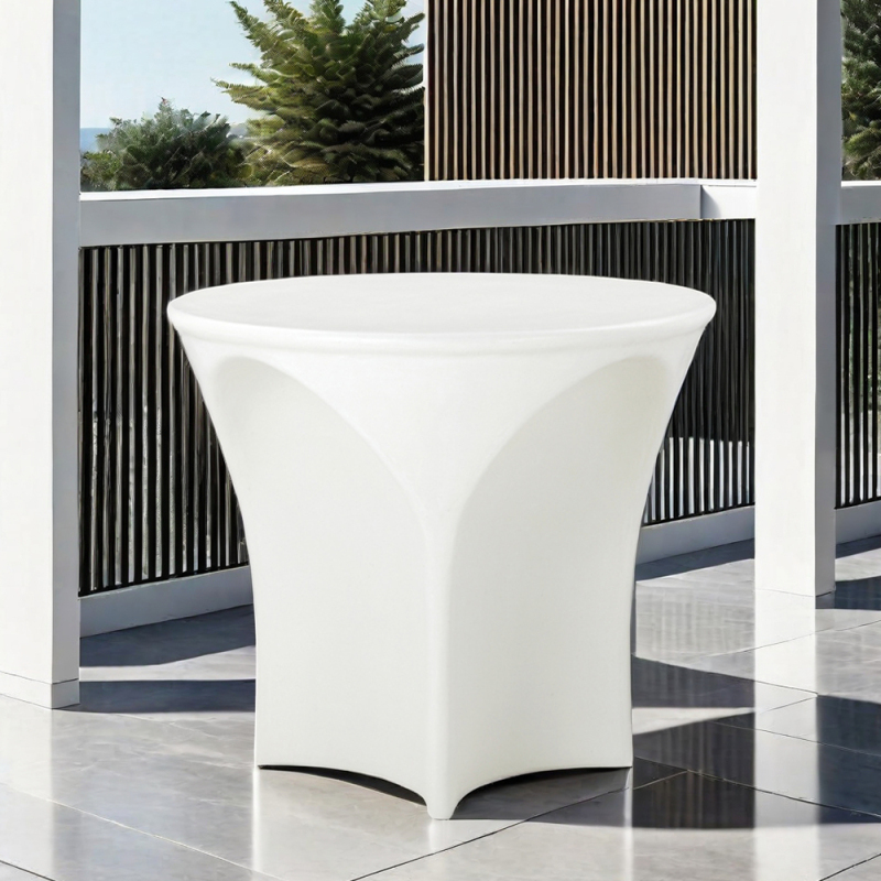 Creative outdoor corner coffee table with unique artistic shape