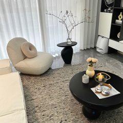 Modern creative pebble outdoor furniture side table