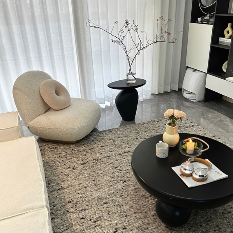 Modern creative pebble outdoor furniture side table
