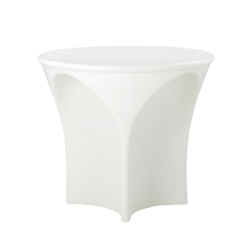 Creative outdoor corner coffee table with unique artistic shape