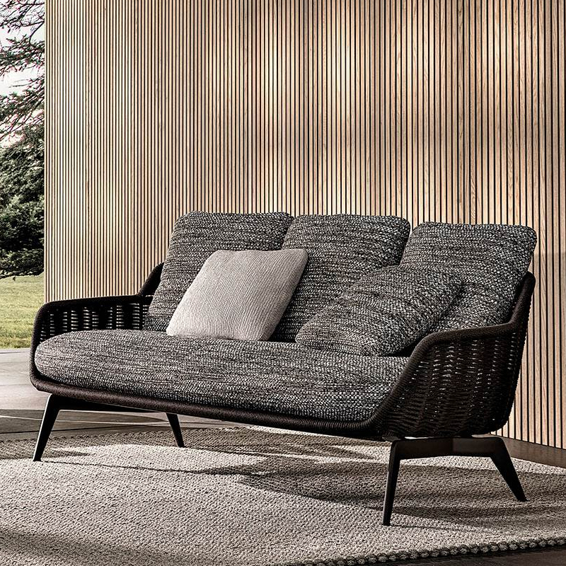 Waterproof Rattan Outdoor Sofa with Meta