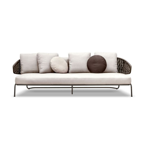 Waterproof Fabric Outdoor Sofa with Metal Legs