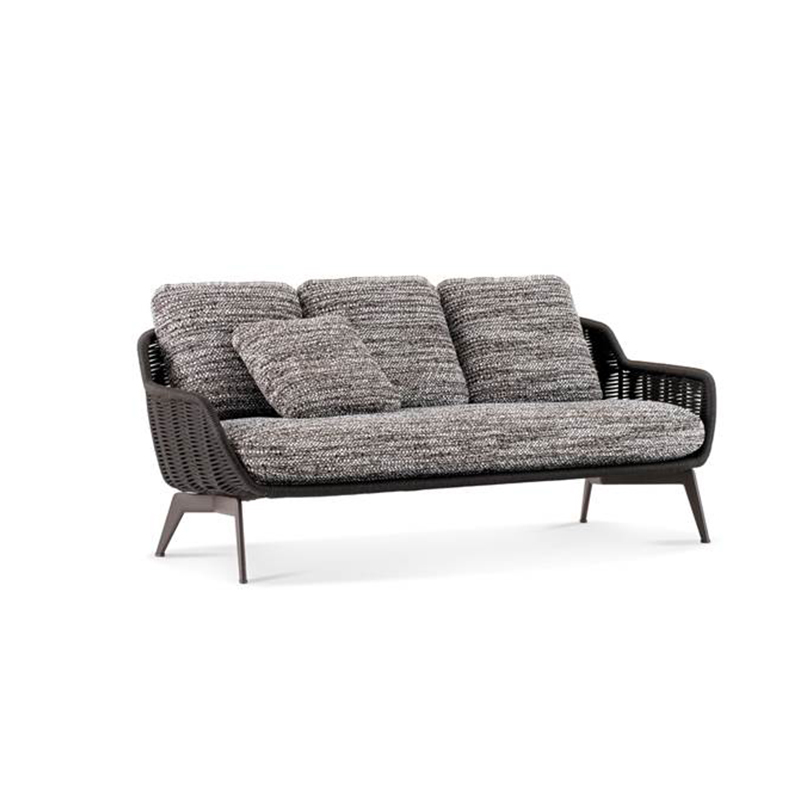 Waterproof Rattan Outdoor Sofa with Meta