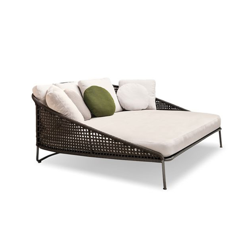 Waterproof Fabric Outdoor Sofa with Metal Legs