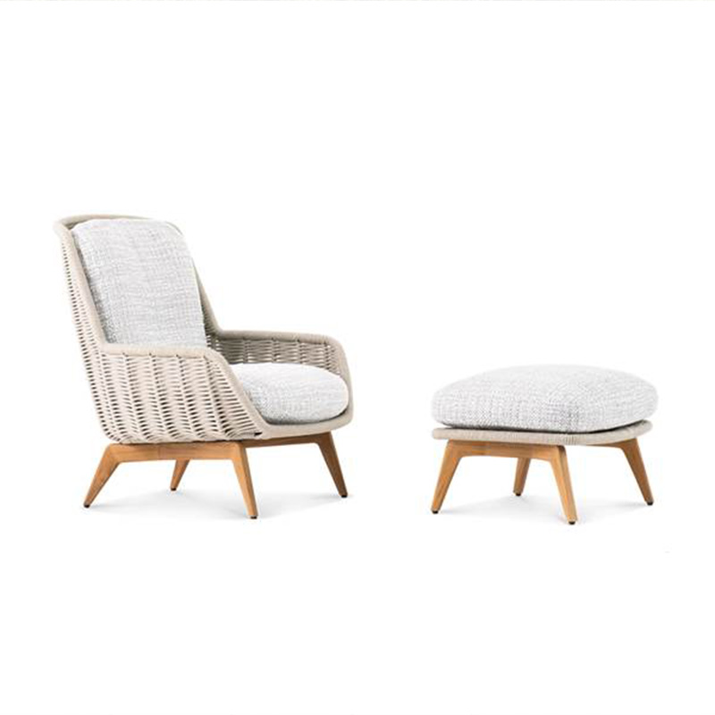 Waterproof Rattan Outdoor Sofa with Meta