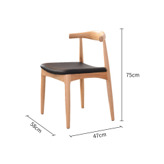 Sleek White Waxwood Dining Chair
