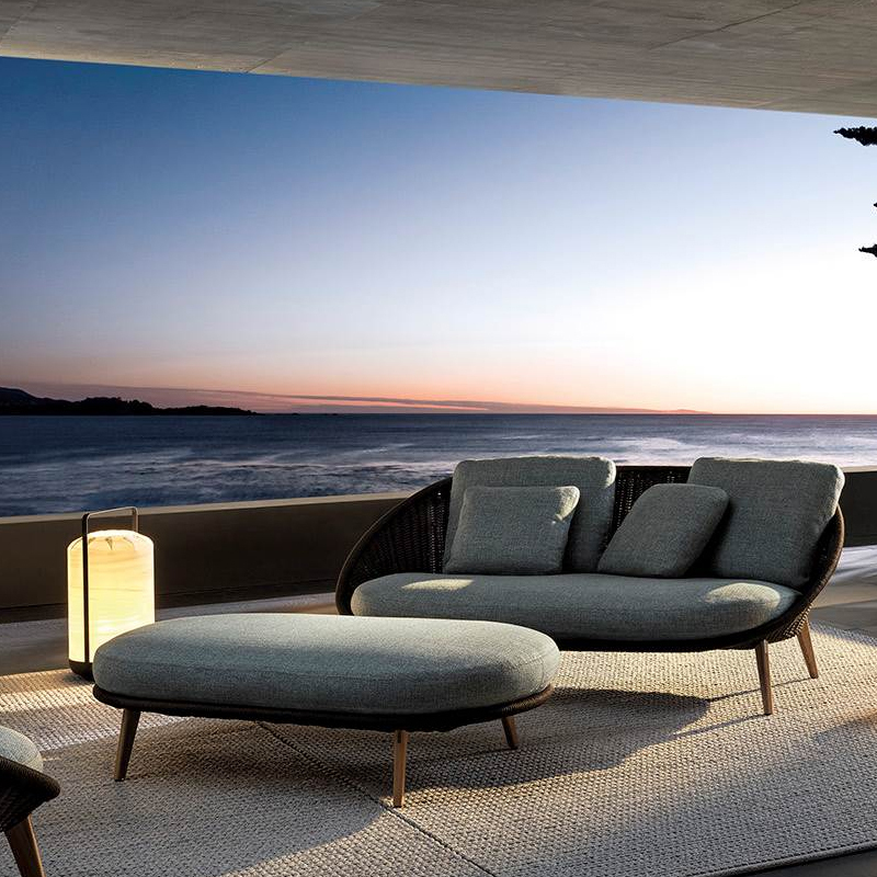 Durable Waterproof Rattan Sofa for Outdoor Comfort