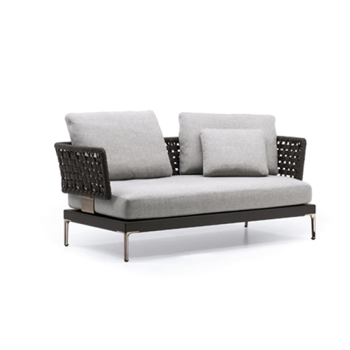 Waterproof Fabric Outdoor Sofa with Metal Legs