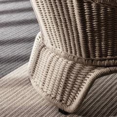 Waterproof Rattan Loveseat for Outdoor Elegance