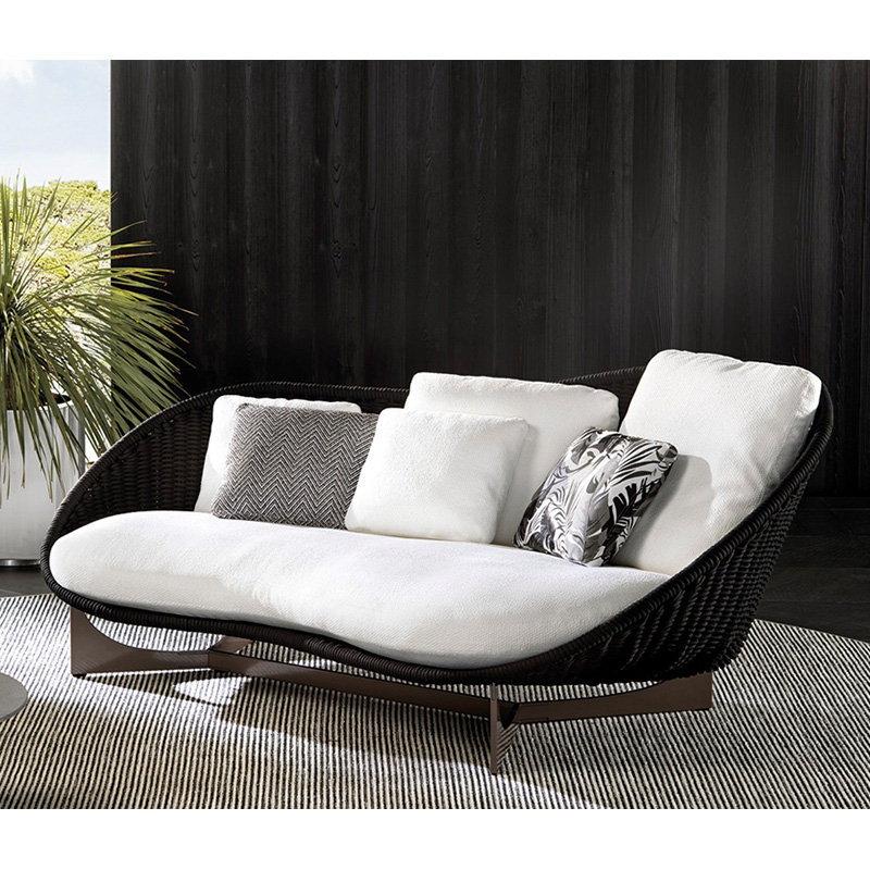 Durable Waterproof Rattan Sofa for Outdoor Comfort