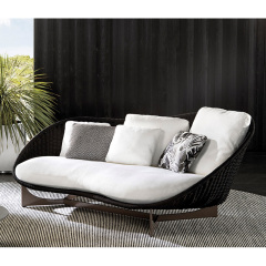 Durable Waterproof Rattan Sofa for Outdoor Comfort