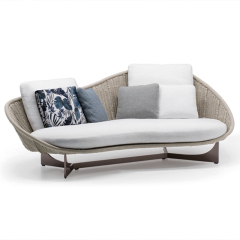 Durable Waterproof Rattan Sofa for Outdoor Comfort