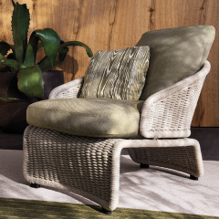 Waterproof Rattan Loveseat for Outdoor Elegance