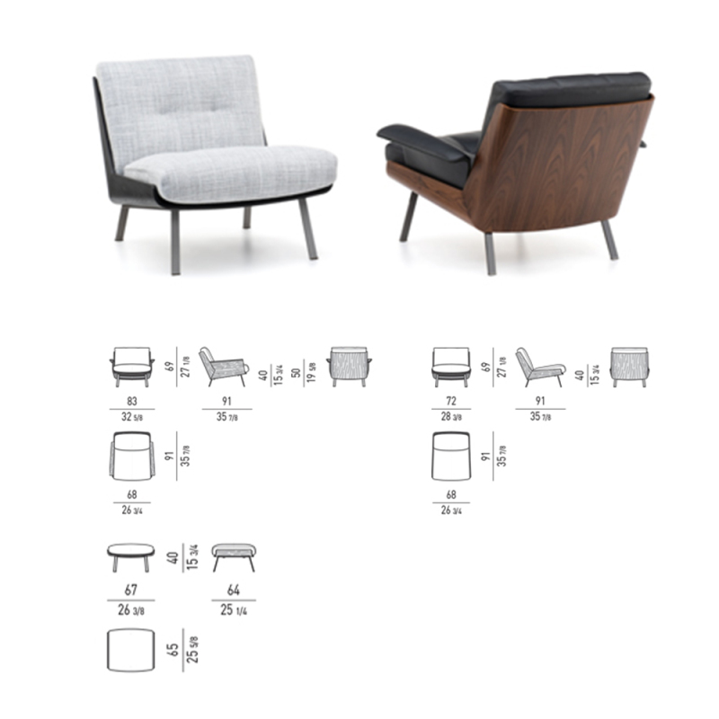 Elegant Outdoor Wooden Lounge Chair for Relaxation