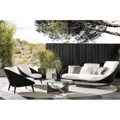 Durable Waterproof Rattan Sofa for Outdoor Comfort