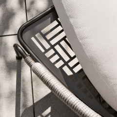 Waterproof Outdoor Lounge Chair with Ottoman