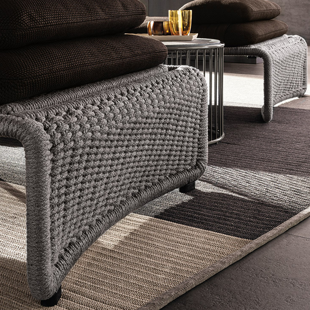 Adjustable Waterproof Outdoor Recliner with Metal Legs
