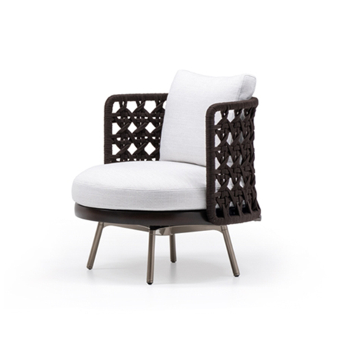 Waterproof Fabric Low Lounge Chair for Outdoor Comfort