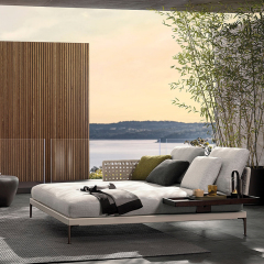 Waterproof Fabric Outdoor Sofa with Metal Legs