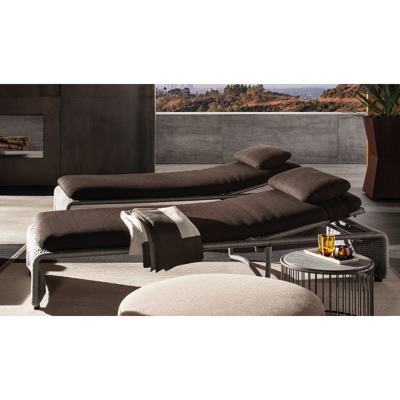Adjustable Waterproof Outdoor Recliner with Metal Legs