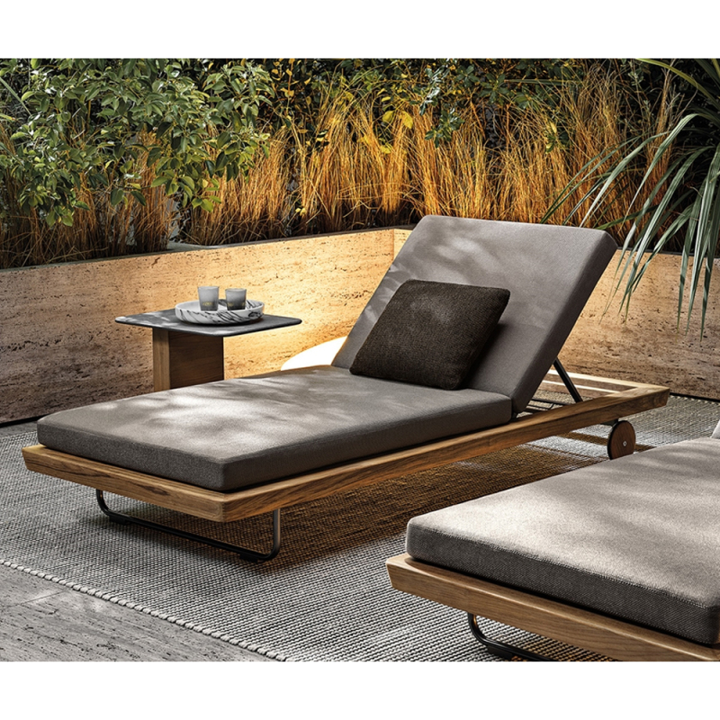 Adjustable Waterproof Fabric Poolside Lounge Chair
