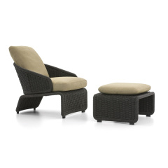 Waterproof Rattan Loveseat for Outdoor Elegance