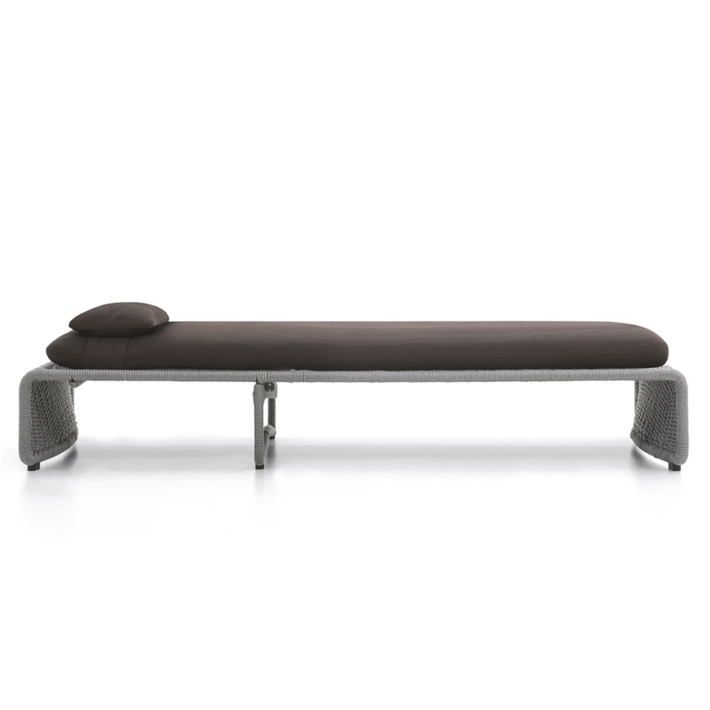 Adjustable Waterproof Outdoor Recliner with Metal Legs