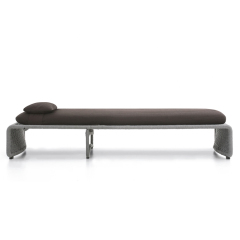 Adjustable Waterproof Outdoor Recliner with Metal Legs