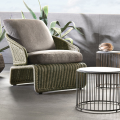 Waterproof Rattan Loveseat for Outdoor Elegance