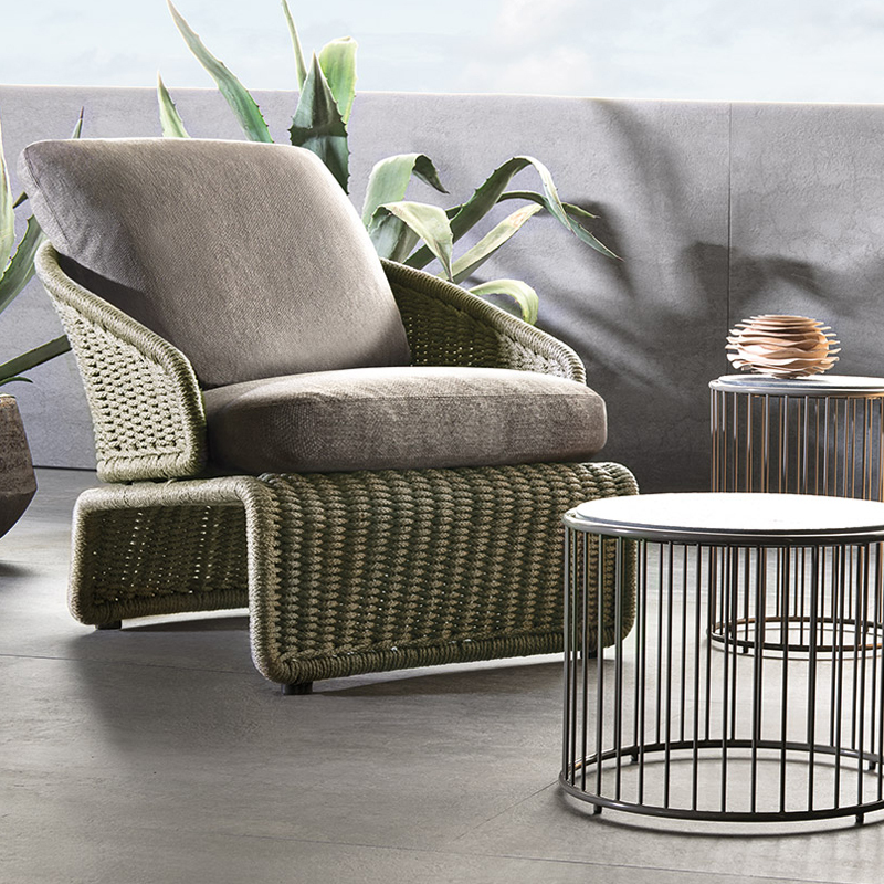 Waterproof Rattan Loveseat for Outdoor Elegance