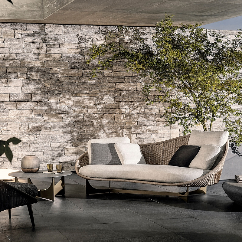 Durable Waterproof Rattan Sofa for Outdoor Comfort