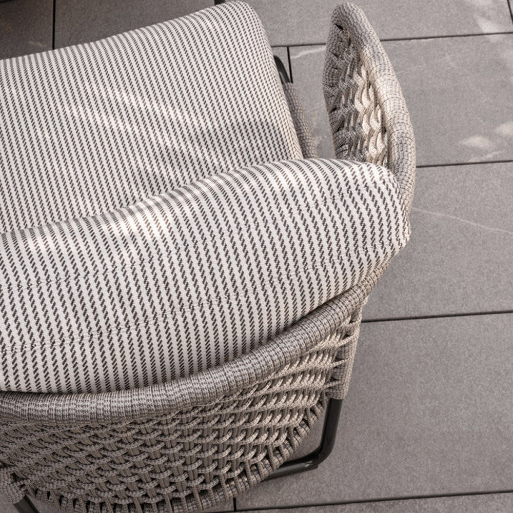 Waterproof Outdoor Lounge Chair with Ottoman