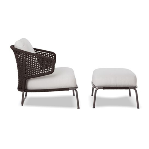 Waterproof Outdoor Lounge Chair with Ottoman