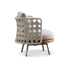 Waterproof Fabric Low Lounge Chair for Outdoor Comfort