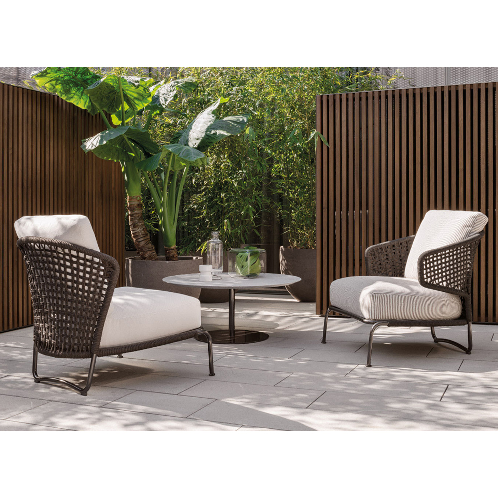 Waterproof Outdoor Lounge Chair with Ottoman